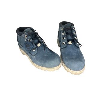 Waterproof Blue Leather Timberlands
